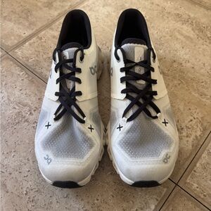 On Women's White and Black Athletic Shoes
